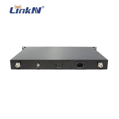 1U COFDM ভিডিও ট্রান্সমিটার HDMI SDI র্যাক মাউন্ট AC 100-240V সামঞ্জস্যযোগ্য ব্যান্ডউইথ