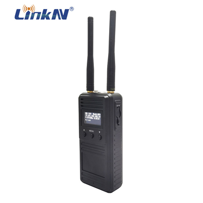 LKAV1519 5.8G 2.4G 5KM PTT ইন্টারকম COFDM পোর্টেবল হ্যান্ডহেল্ড আইপি মেশ রেডিও