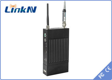 LKAV1506 সামরিক এইচডি ভিডিও ট্রান্সমিটার COFDM H.264 AES256 এনক্রিপশন নিম্ন বিলম্ব 2-8MHz বি / ডাব্লু ব্যাটারি চালিত