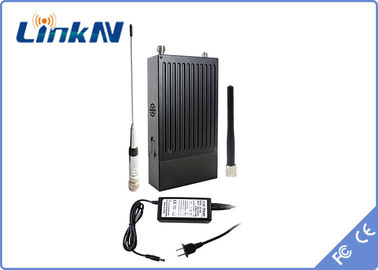 LKAV1605 COFDM ভিডিও ট্রান্সমিটার QPSK HDMI &amp; CVBS H.264 লো বিলম্ব AES256 এনক্রিপশন ব্যাটারি সহ