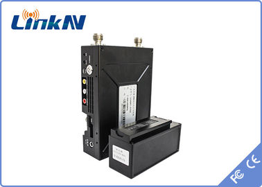 LKAV1605 COFDM ভিডিও ট্রান্সমিটার QPSK HDMI &amp; CVBS H.264 লো বিলম্ব AES256 এনক্রিপশন ব্যাটারি সহ