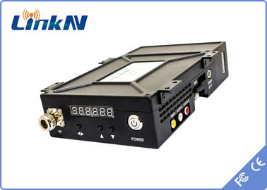LKAVE1508 ম্যানপ্যাক ভিডিও ট্রান্সমিটার COFDM HDMI &amp; CVBS উচ্চ নিরাপত্তা AES256 এনক্রিপশন লো লেটেন্সি ব্যাটারি চালিত