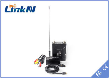 LKAV1506 সামরিক এইচডি ভিডিও ট্রান্সমিটার COFDM H.264 AES256 এনক্রিপশন নিম্ন বিলম্ব 2-8MHz বি / ডাব্লু ব্যাটারি চালিত