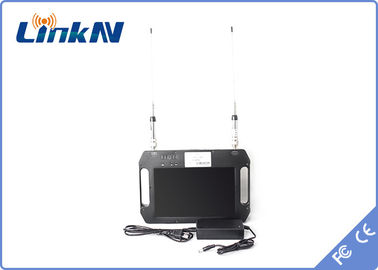 ডিসপ্লে বৈচিত্র্য অভ্যর্থনা AES256 2-8MHz ব্যান্ডউইথ সহ কৌশলগত পোর্টেবল সিওএফডিএম ভিডিও রিসিভার ব্যাটারি চালিত এফএইচডি