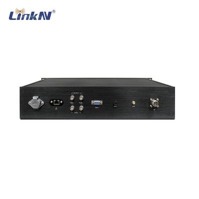 LKAV1707 সামরিক পুলিশ 43dBm উচ্চ ক্ষমতা 2U COFDM ভিডিও ট্রান্সমিটার HDMI/SDI CVBS AES256 300-2700MHz কাস্টমাইজযোগ্য