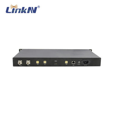 LKAV3307 সামরিক বেতার যোগাযোগ 1U র্যাক মাউন্ট 4W MIMO FHSS আউটডোর আইপি MESH রেডিও